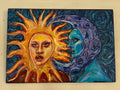 Original sun and moon painting