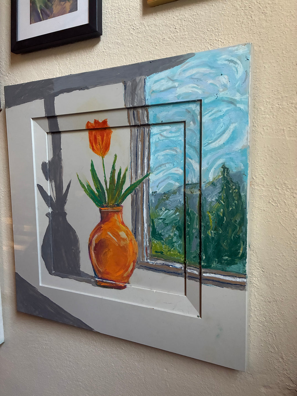 Original oil pastel painting